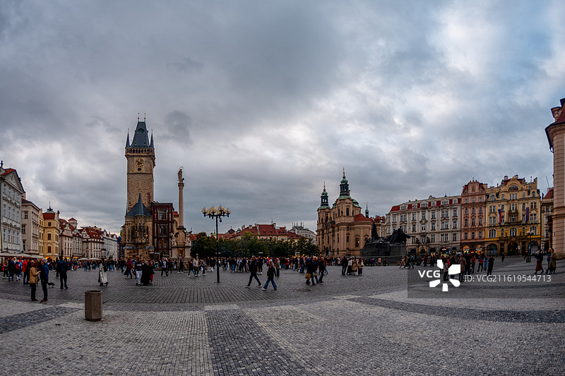 捷克首都布拉格城市风光图片素材