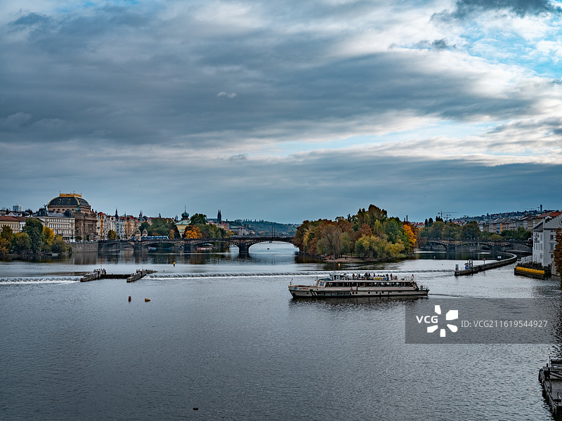 捷克首都布拉格城市风光图片素材