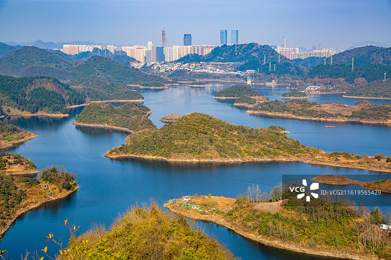 贵阳阿哈湖千岛湖图片素材