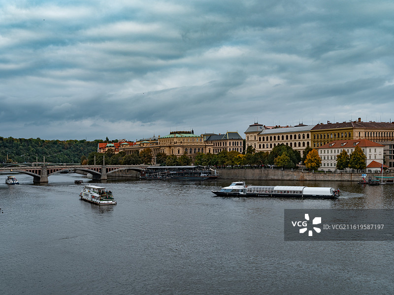 捷克首都布拉格城市风光图片素材