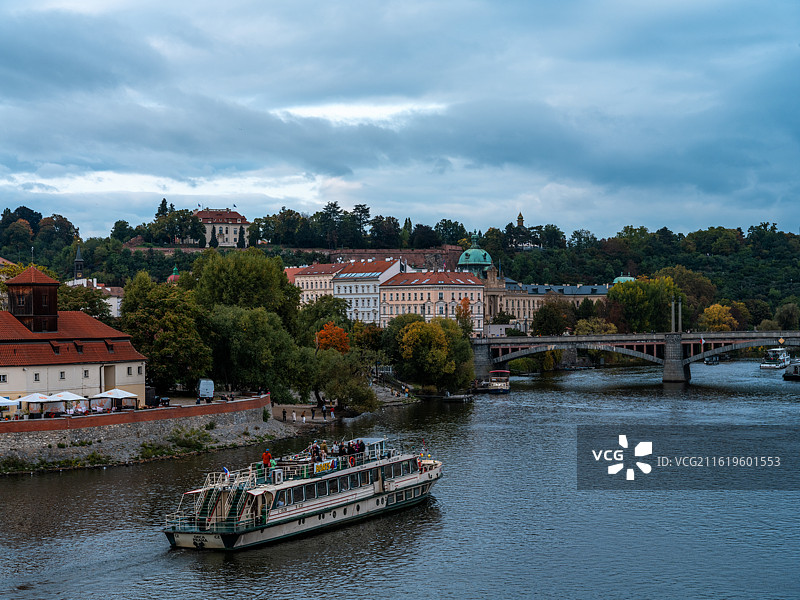 捷克首都布拉格城市风光图片素材