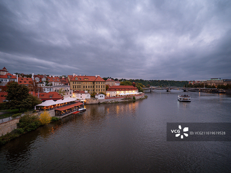 捷克首都布拉格城市风光图片素材