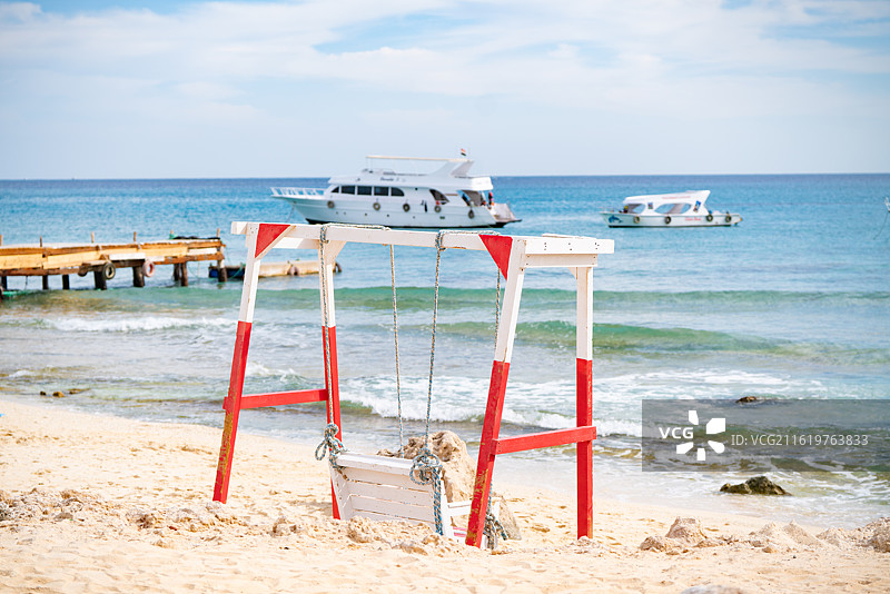 埃及赫尔格达的红海图片素材