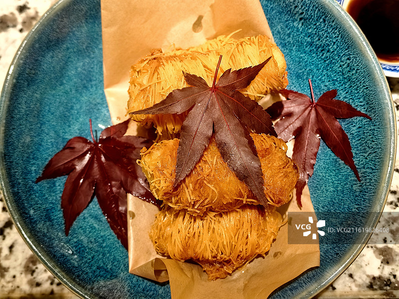 美食.乌梅金丝鱼卷图片素材