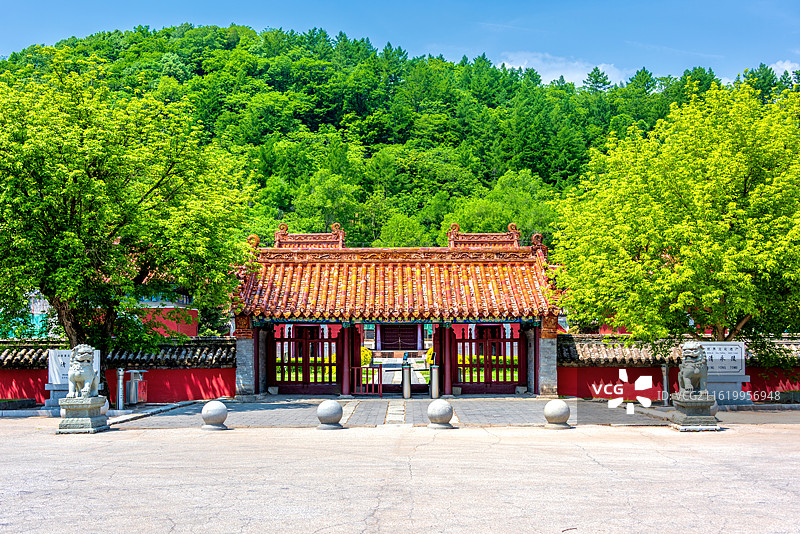 中国辽宁抚顺新宾清永陵图片素材