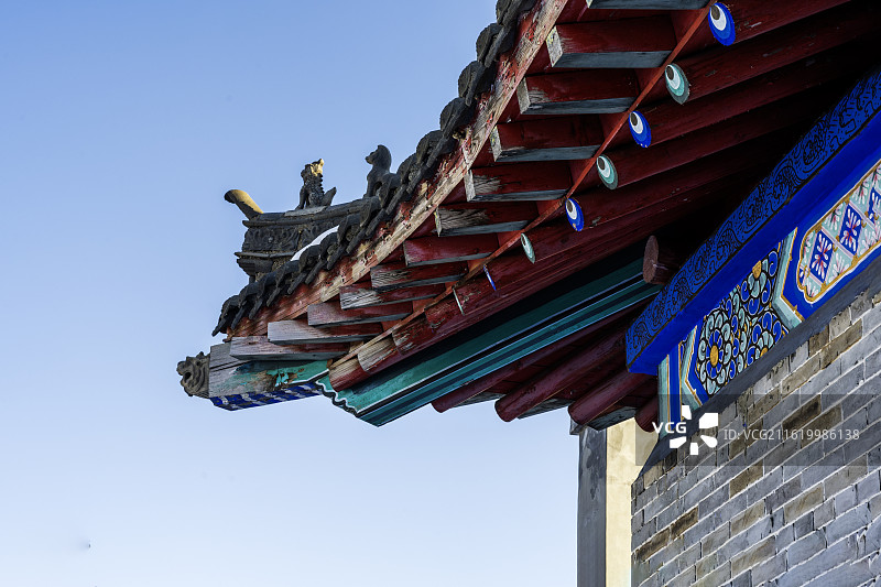 五大连池风景区钟灵禅寺建筑图片素材