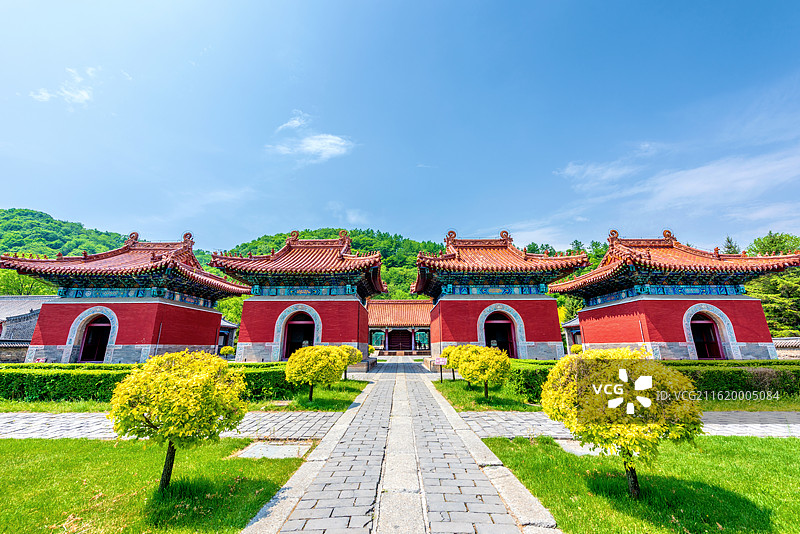 中国辽宁抚顺新宾清永陵图片素材