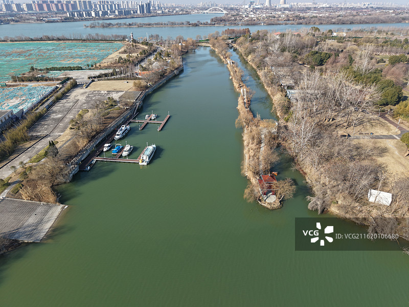 古邗沟遗迹风光·扬州市广陵区图片素材