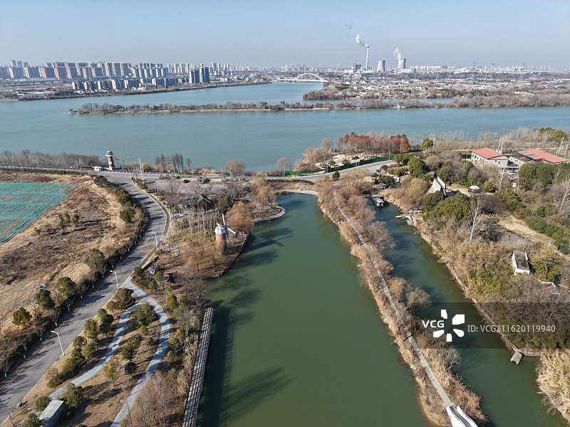 古邗沟遗迹风光·扬州市广陵区图片素材