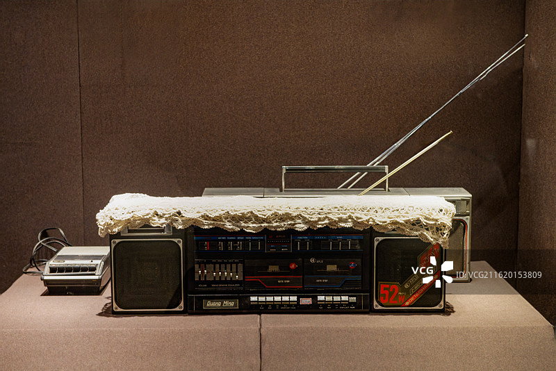 二十世纪八十年代家用电器，收录机，怀旧图片素材