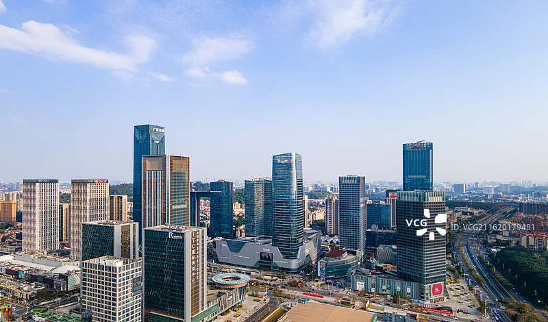 中国广州番禺万博商务区CBD建筑风光图片素材
