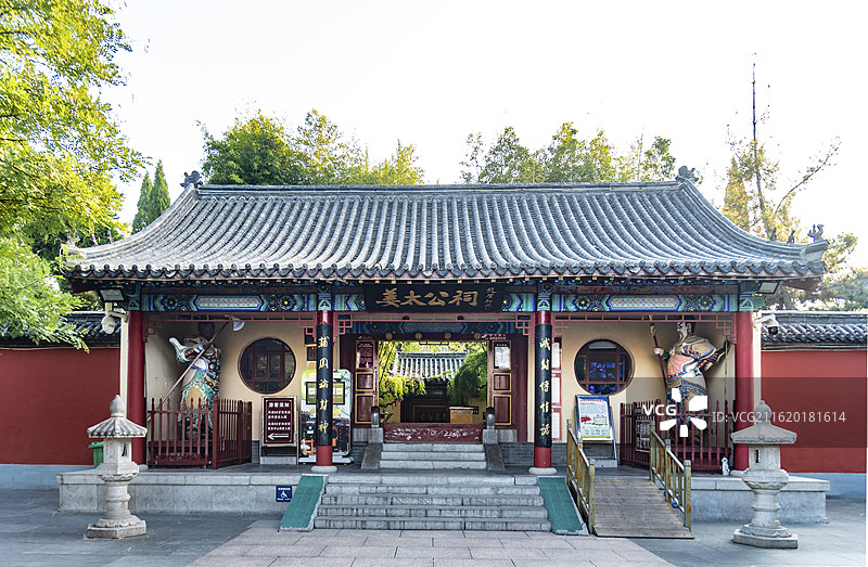 山东临淄姜太公祠与姜子牙墓图片素材