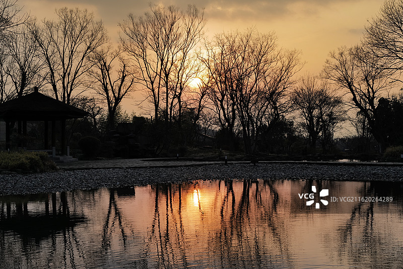 无锡拈花湾 夕阳图片素材