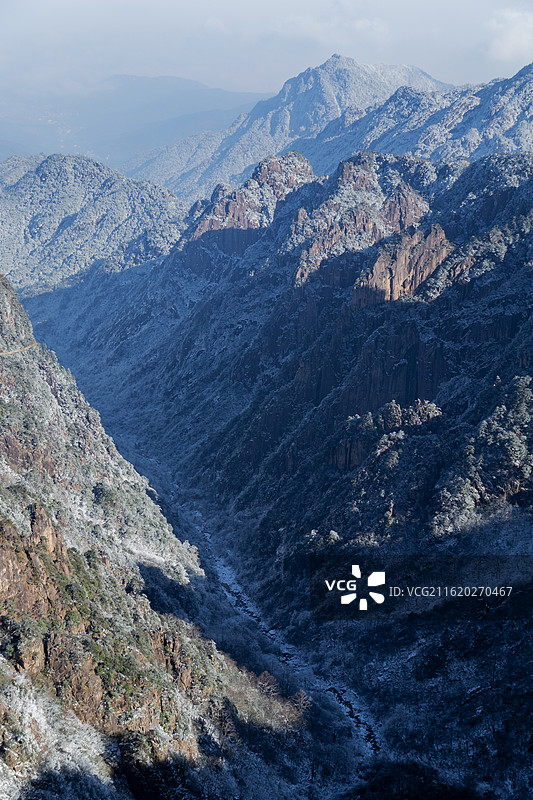 黄山北海景区冬季风貌图片素材