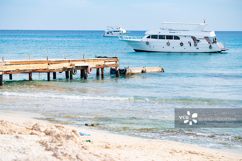 埃及赫尔格达的红海图片素材