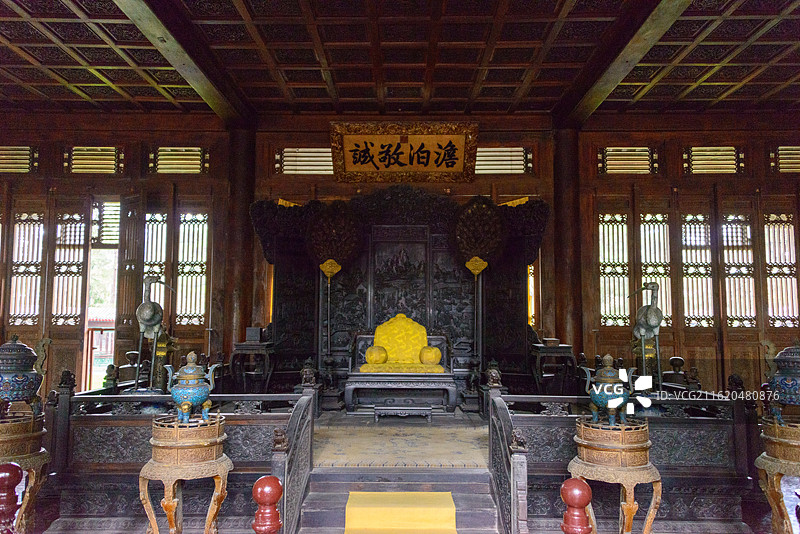 河北省承德市避暑山庄澹泊敬诚殿图片素材