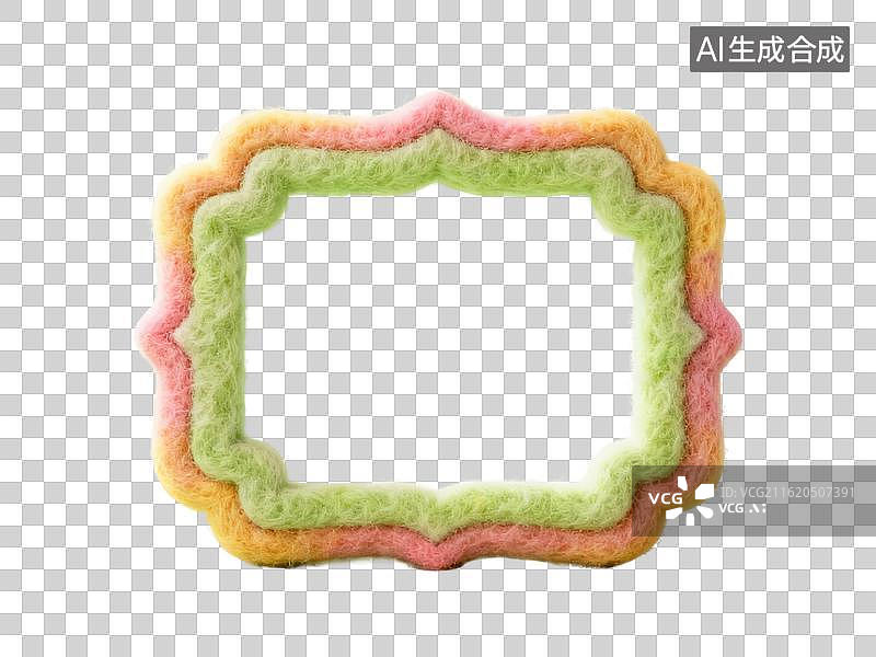 【AI数字艺术】3D毛毡国风图片素材