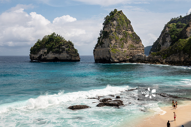 印度尼西亚钻石沙滩风景图片素材