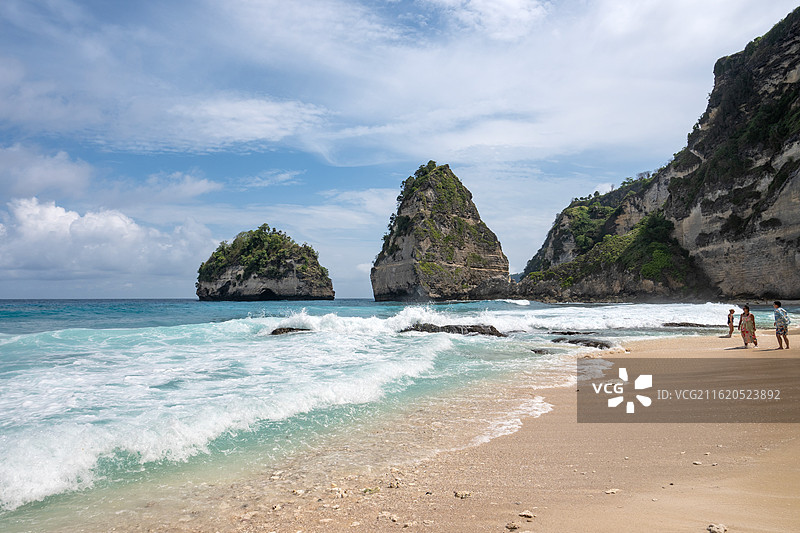 印度尼西亚钻石沙滩风景图片素材