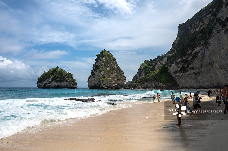 印度尼西亚钻石沙滩风景图片素材
