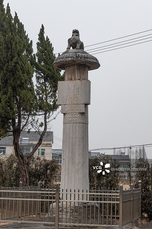 句容南梁南康简王萧绩墓石刻图片素材