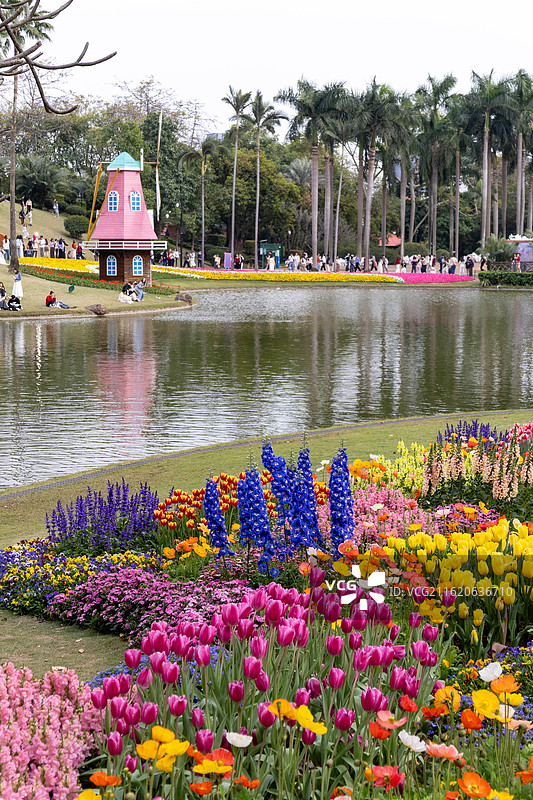 广州版莫奈花园图片素材