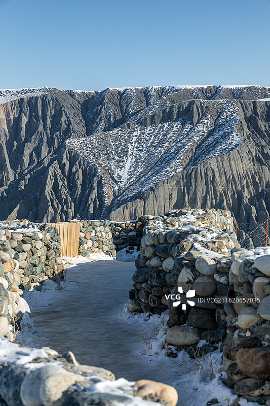 冬季，独库公路独山子大峡谷图片素材