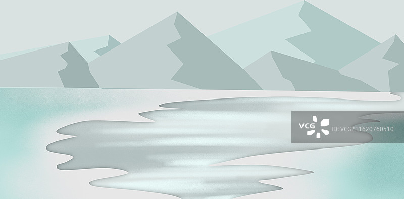 北极的冰川图片素材