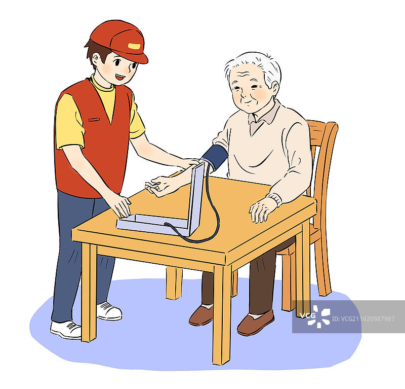 学习雷锋志愿者活动插画图片素材