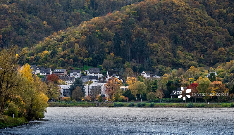 莱茵河畔的科布伦茨到海德堡沿岸风光图片素材
