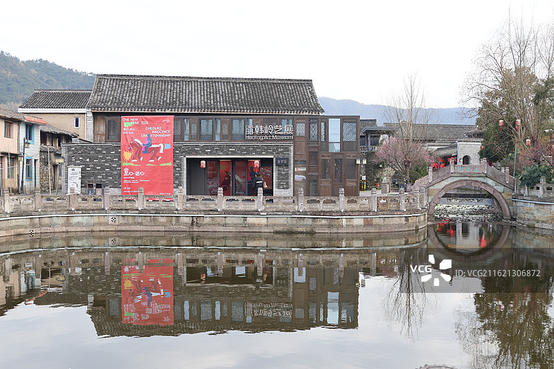 宁波东钱湖韩岭老街图片素材