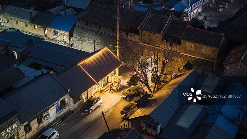 辽宁营口盖州航拍街道图片素材