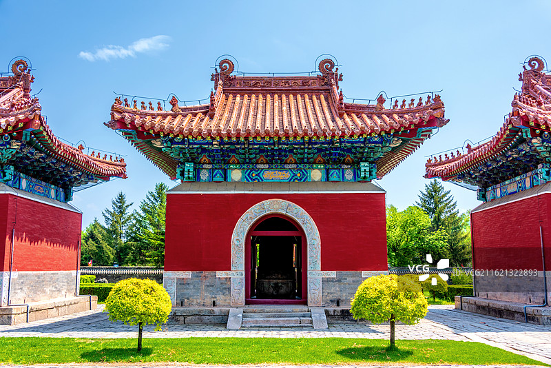 中国辽宁抚顺新宾清永陵图片素材