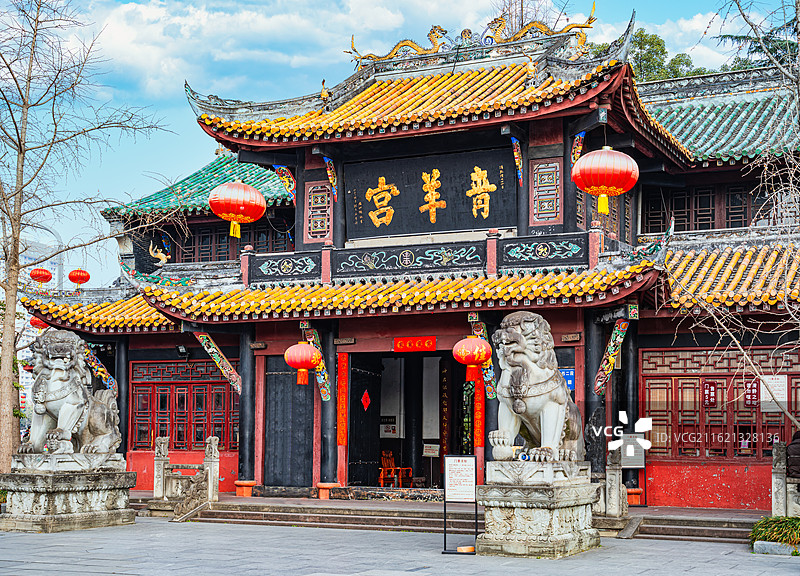 中国四川省成都市川西第一道观青羊宫图片素材