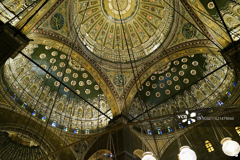 埃及开罗著名景点萨拉丁城堡精美室内空间图片素材