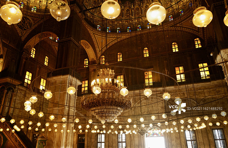 埃及开罗著名景点萨拉丁城堡精美室内空间图片素材