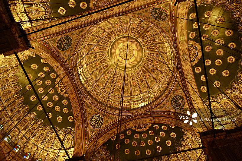 埃及开罗著名景点萨拉丁城堡精美室内空间图片素材