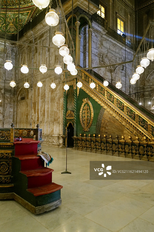 埃及开罗著名景点萨拉丁城堡精美室内空间图片素材