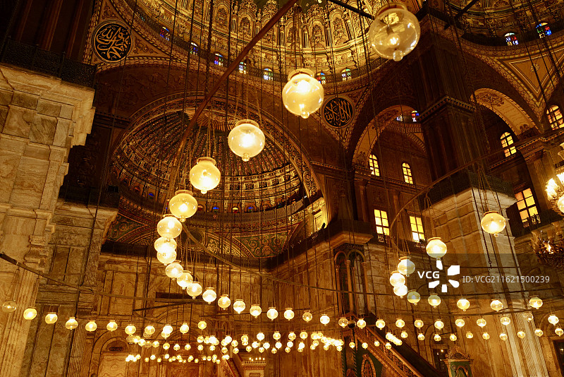 埃及开罗著名景点萨拉丁城堡精美室内空间图片素材