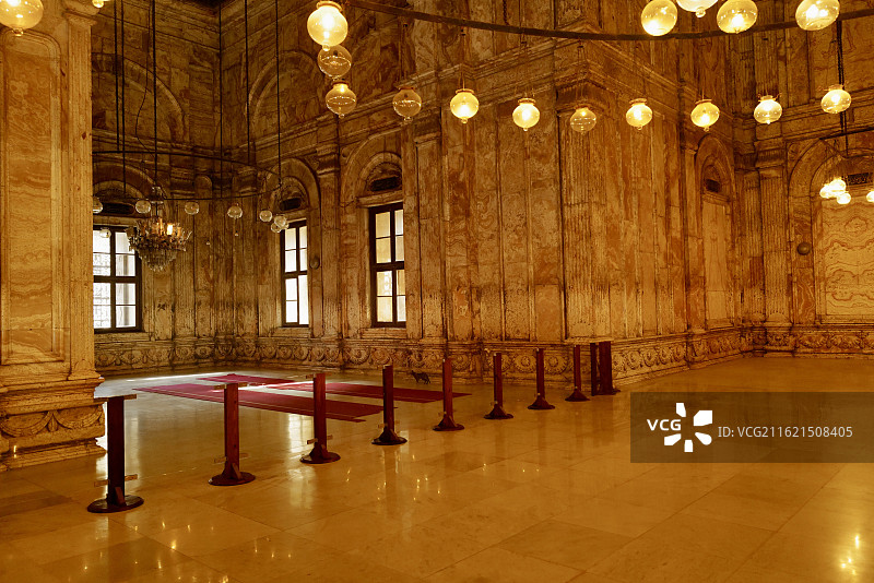 埃及开罗著名景点萨拉丁城堡精美室内空间图片素材