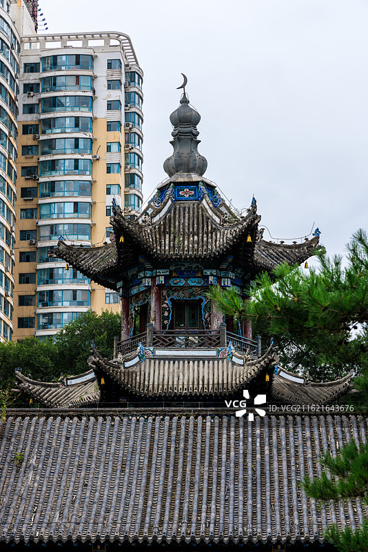 黑龙江省哈尔滨市阿城清真寺图片素材