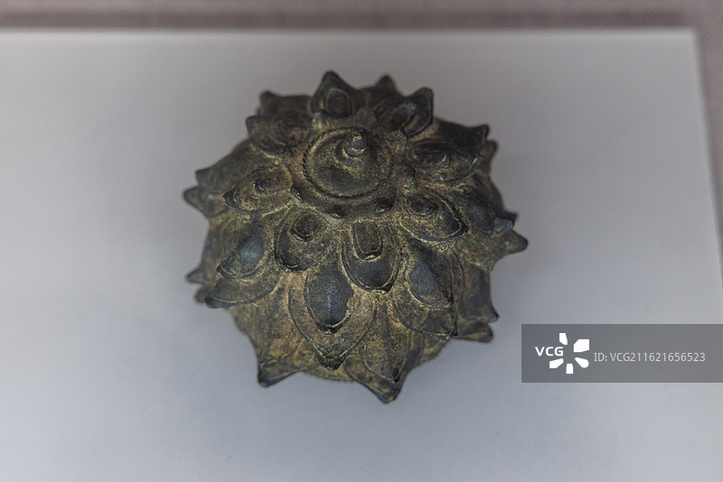 金代莲花座铜香薰台·阿城地区·金上京历史博物馆藏图片素材