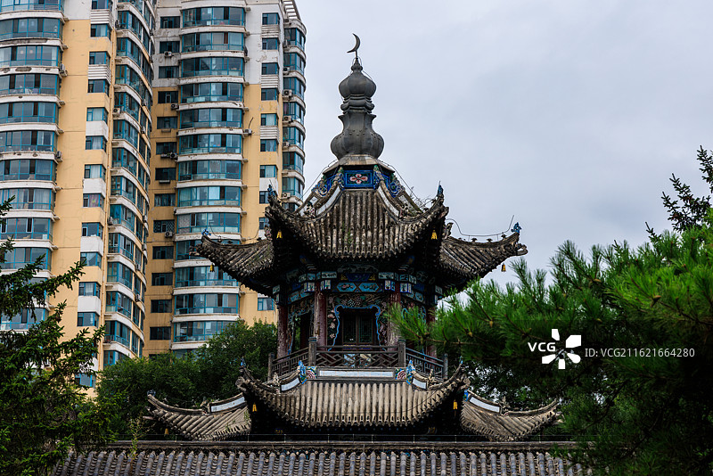 黑龙江省哈尔滨市阿城清真寺图片素材
