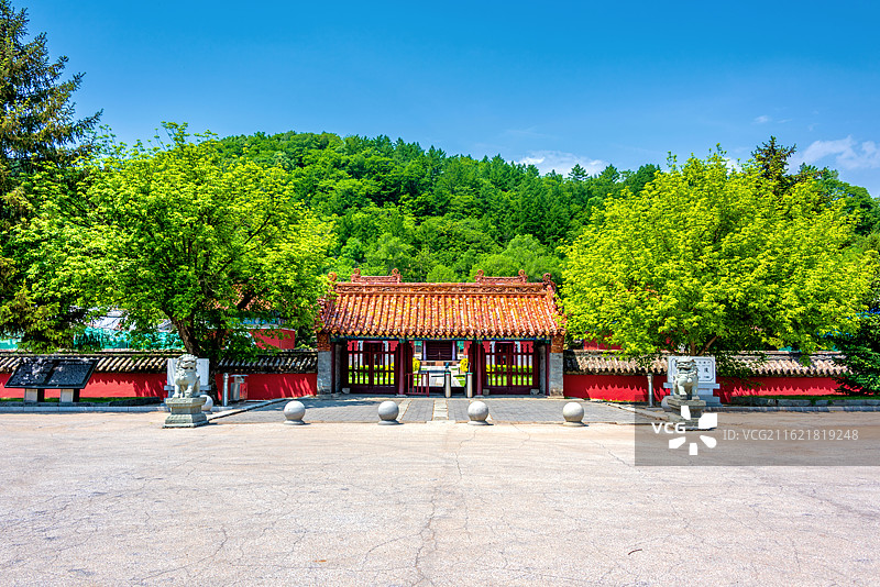 中国辽宁抚顺新宾清永陵图片素材