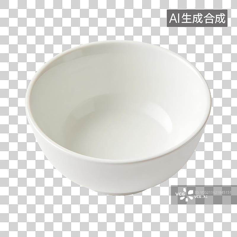 【AI数字艺术】白色陶瓷碗特写图片素材