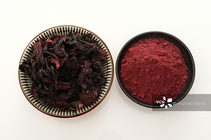 洛神花干花与香粉图片素材