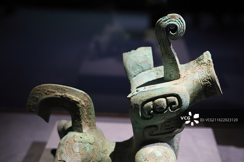 中国国家博物馆展品--青铜神兽（商）图片素材
