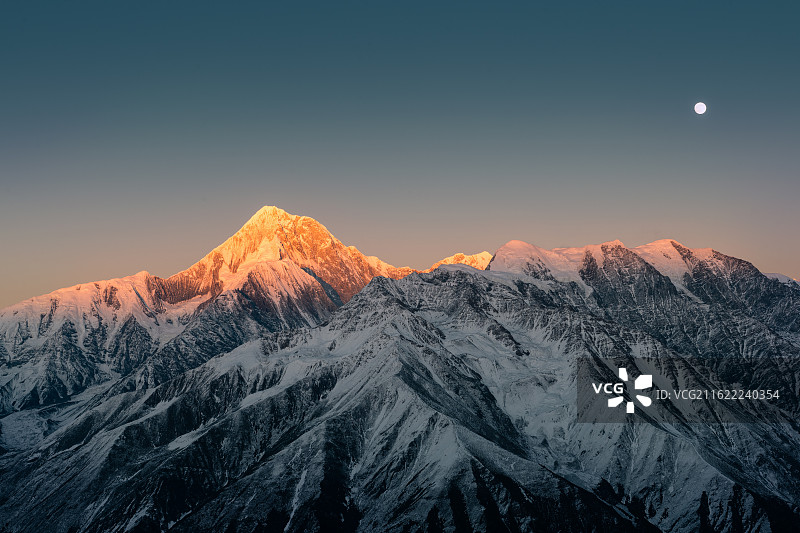 贡嘎金顶图片素材