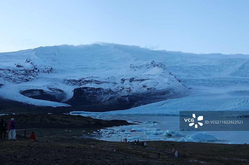 冰岛冰河湖南线绝美风光 杰古沙龙冰河湖钻石沙滩蓝冰奇观瓦特纳冰川南岸瀑布极光自驾旅行自然风景摄影图片素材