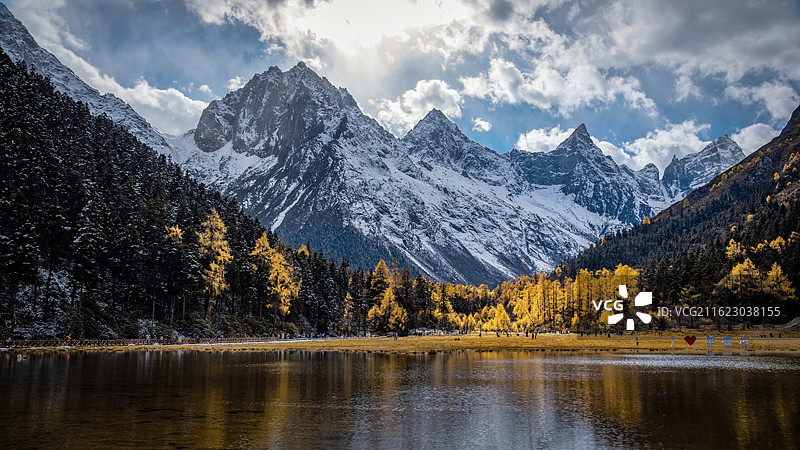 毕棚沟秋色图片素材